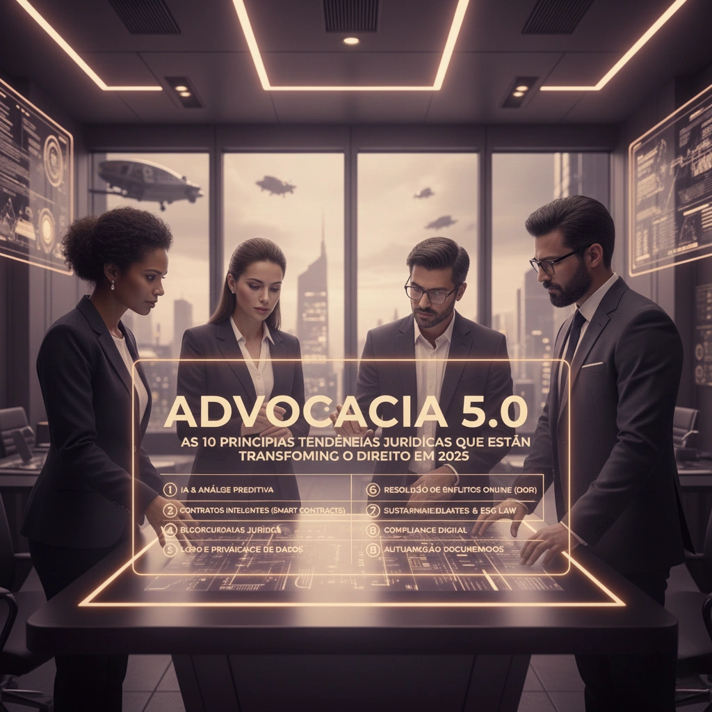 Advocacia 5.0: As 10 Principais Tendências Jurídicas que Estão Transformando o Direito em 2025